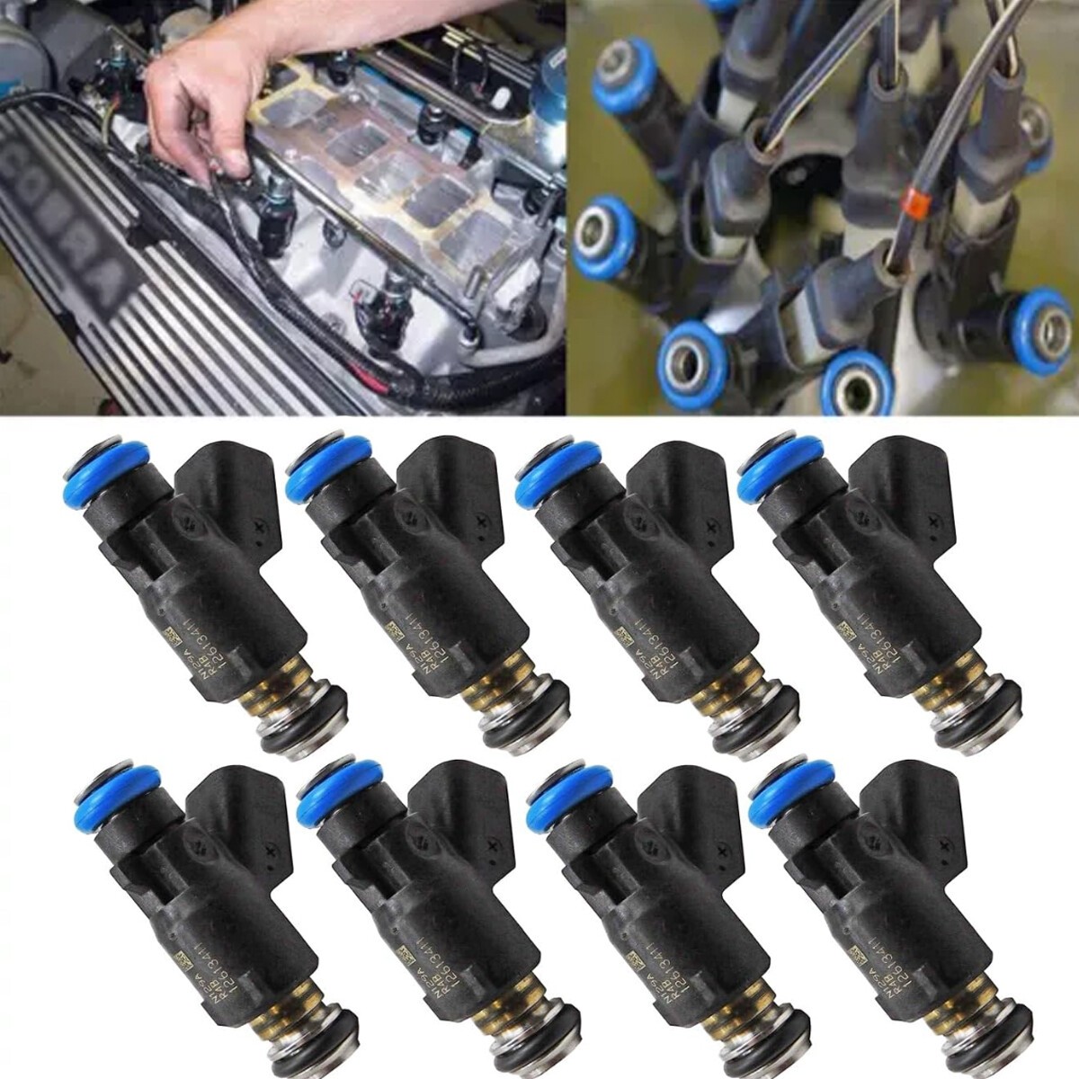 8Pcs Fuel Injectors For ACDelco GMC Chevrolet 4.8L 5.3L 6.0L 12613411 12613412
