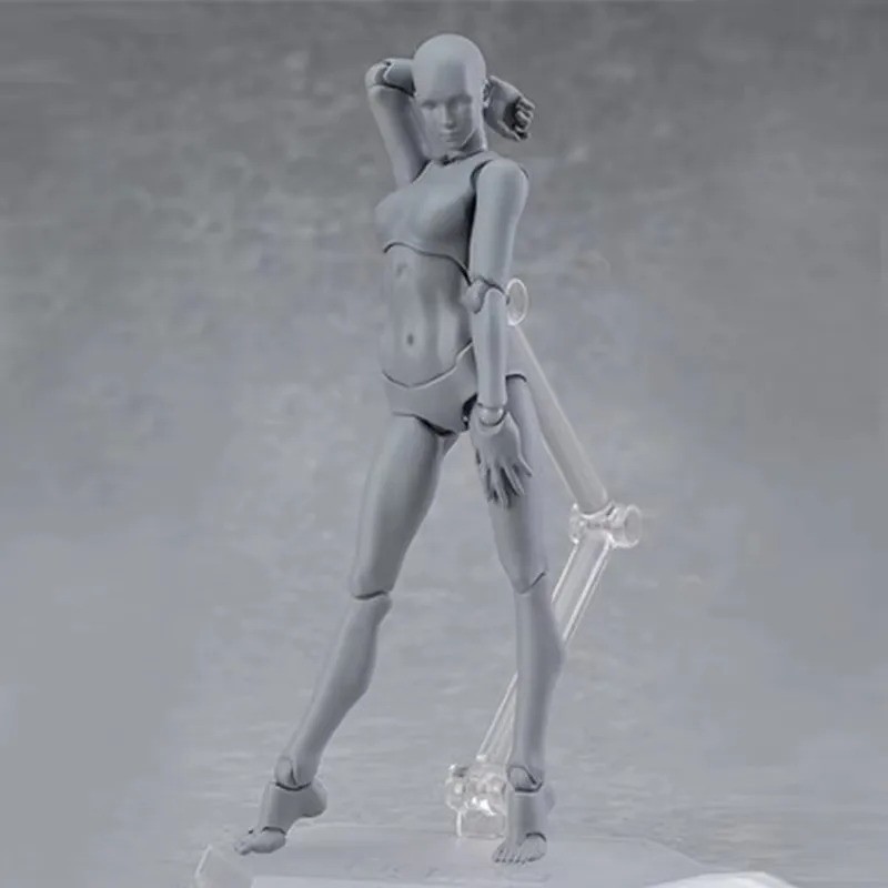 Artist Drawing Mannequin Figure Male Female Body Poseable Action Model 13CM
