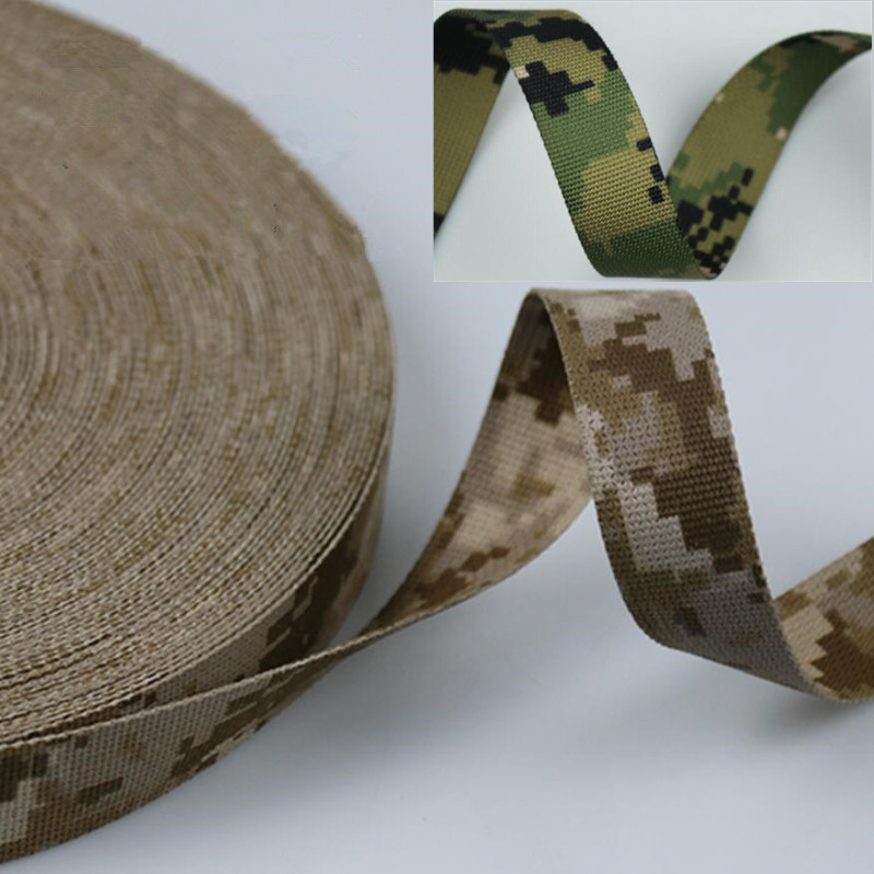 1 Meter AOR1 AOR2 Camouflage Webbing Non-elastic Edging Strips 2.5cm Width