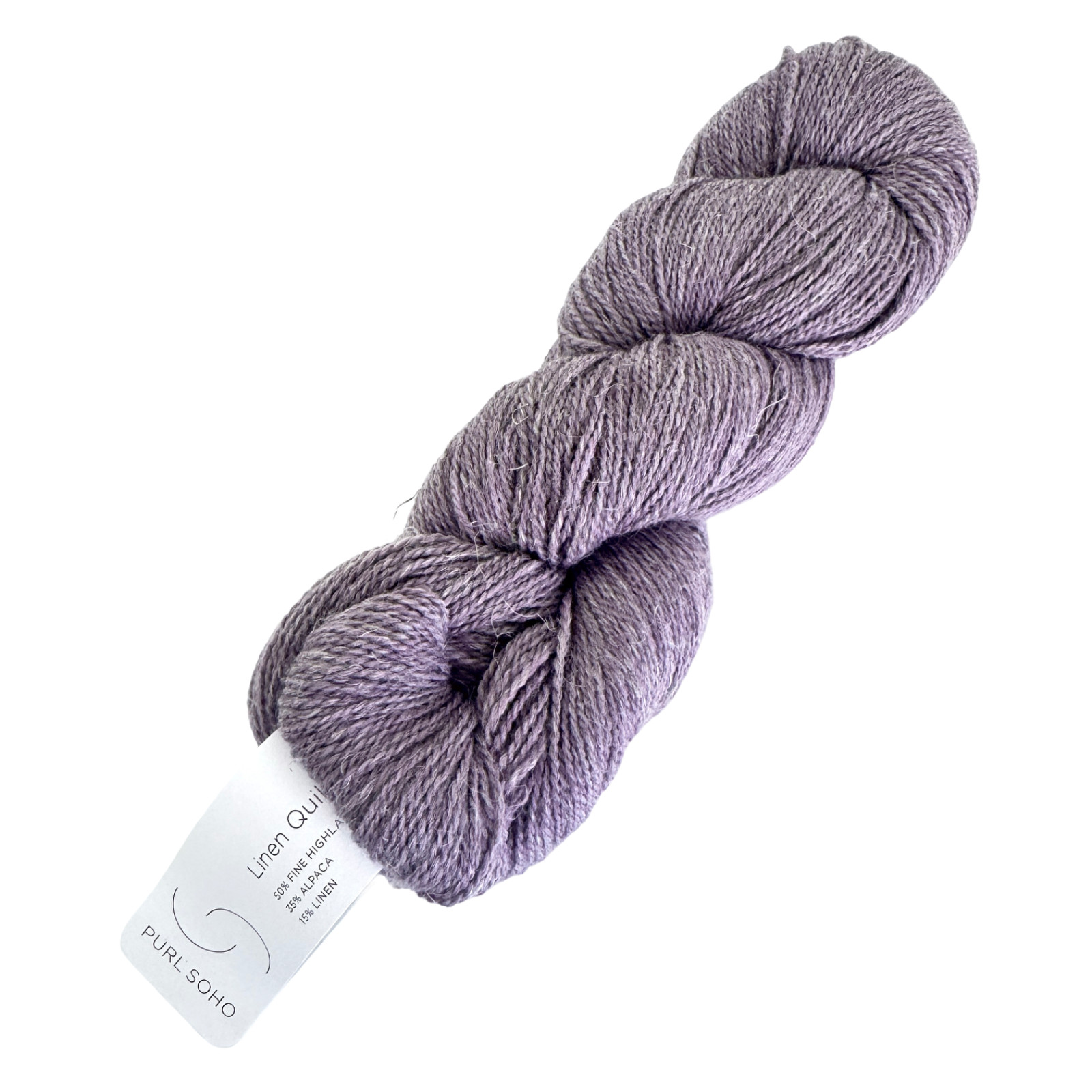 PURL SOHO Linen Quill Yarn Purple Smoke #1600 Wool Alpaca Linen 100g Skein *NEW