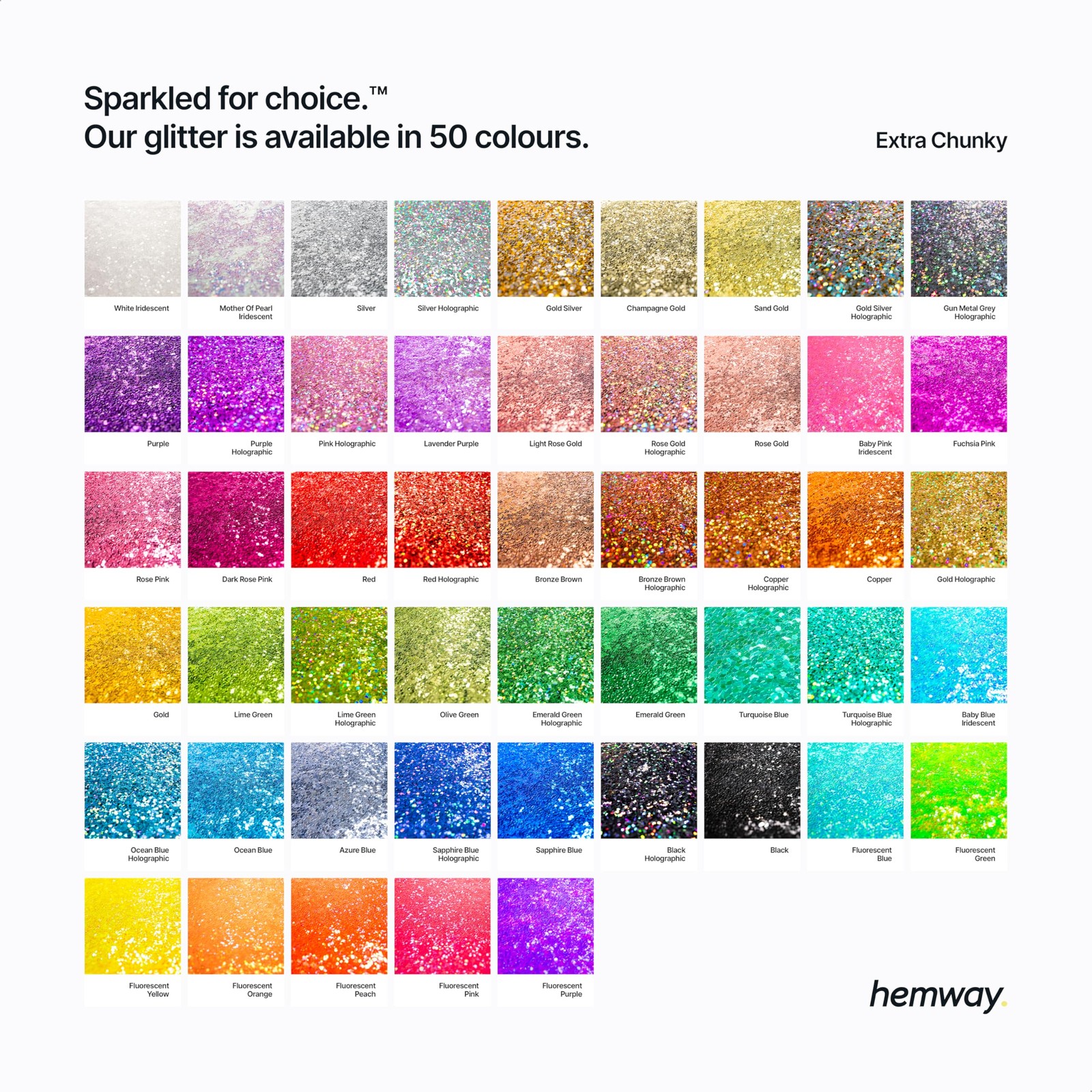 Hemway biodegradable glitter gold extra chunky 3.5oz