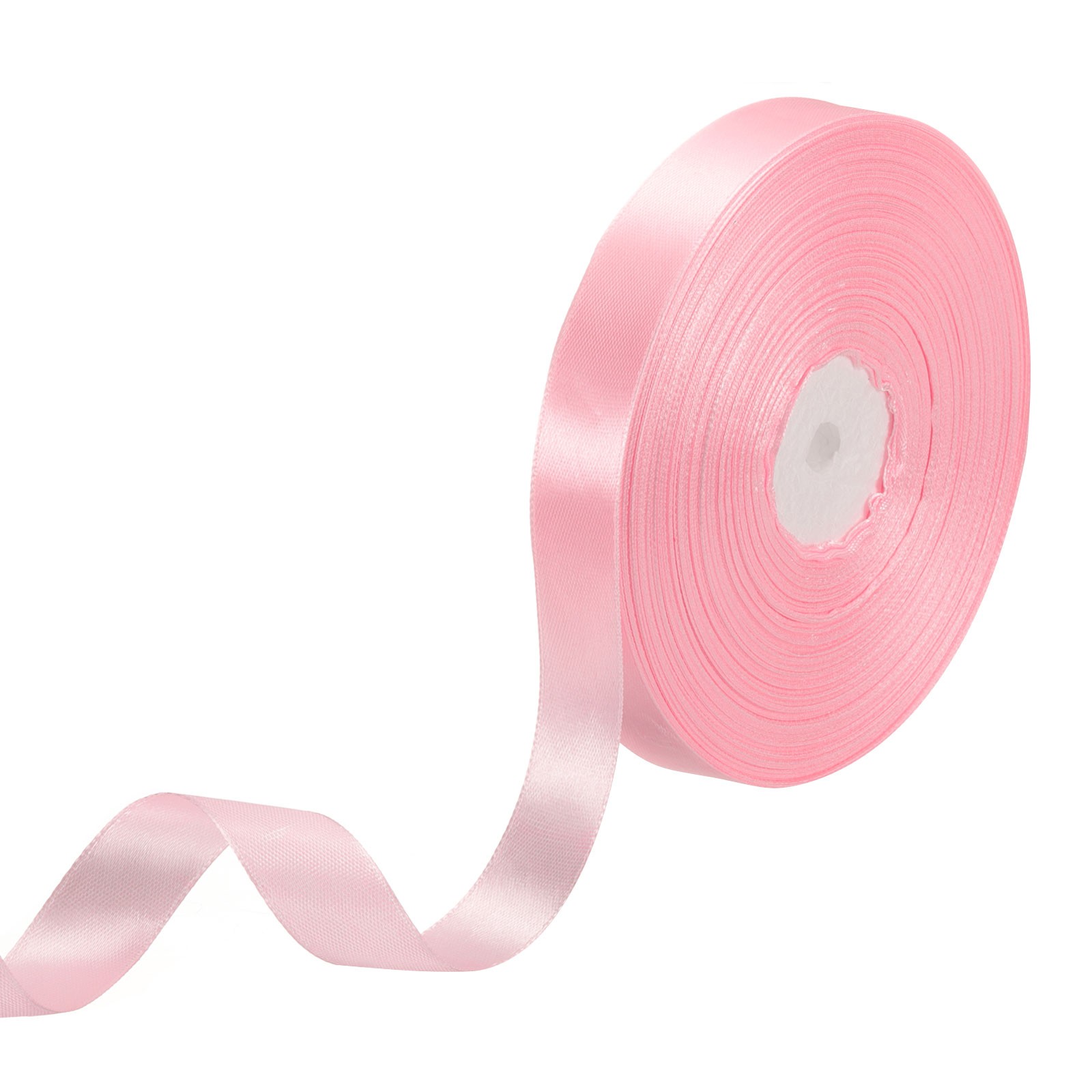 Satin Ribbon 3/4 Inch x 100 Yards Pink Single Face Polyester Satin Ribbon