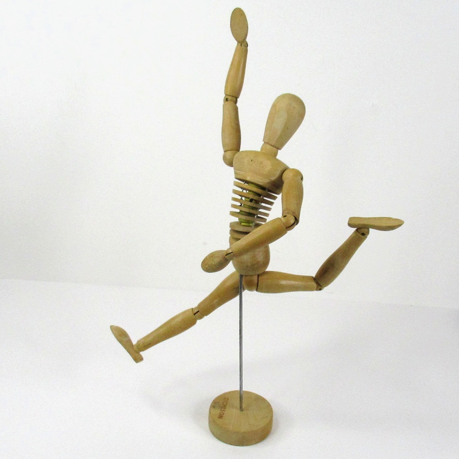 Wooden Art Model Human Body Poseable Mannequin 13″ with Ribbed Torso by Richeson