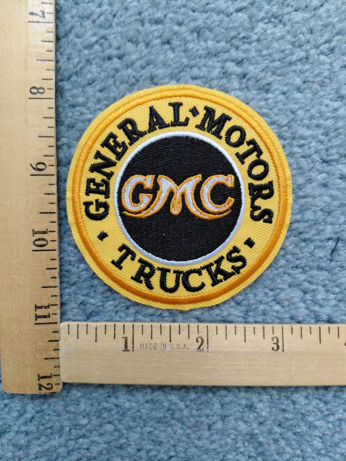 GENERAL MOTORS GMC TRUCKS LOGO IRON ON PATCH free shipping