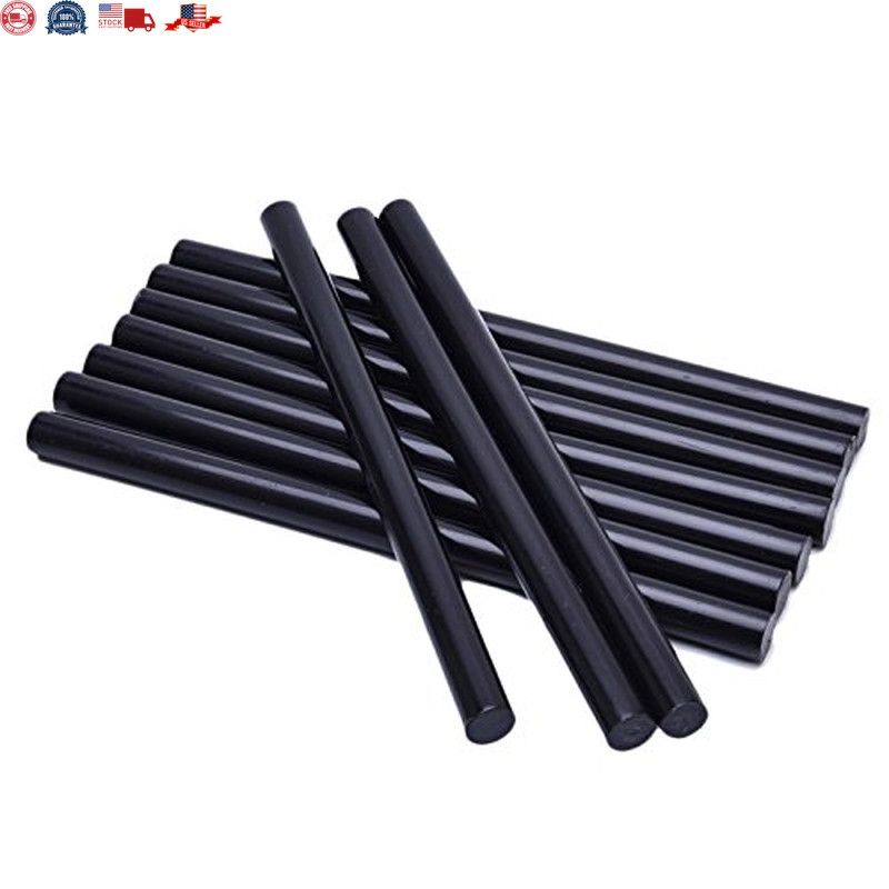 Black Hot Glue Sticks: 12 Pack 11mm x 190mm Long Full Size Mini Stick for hot..