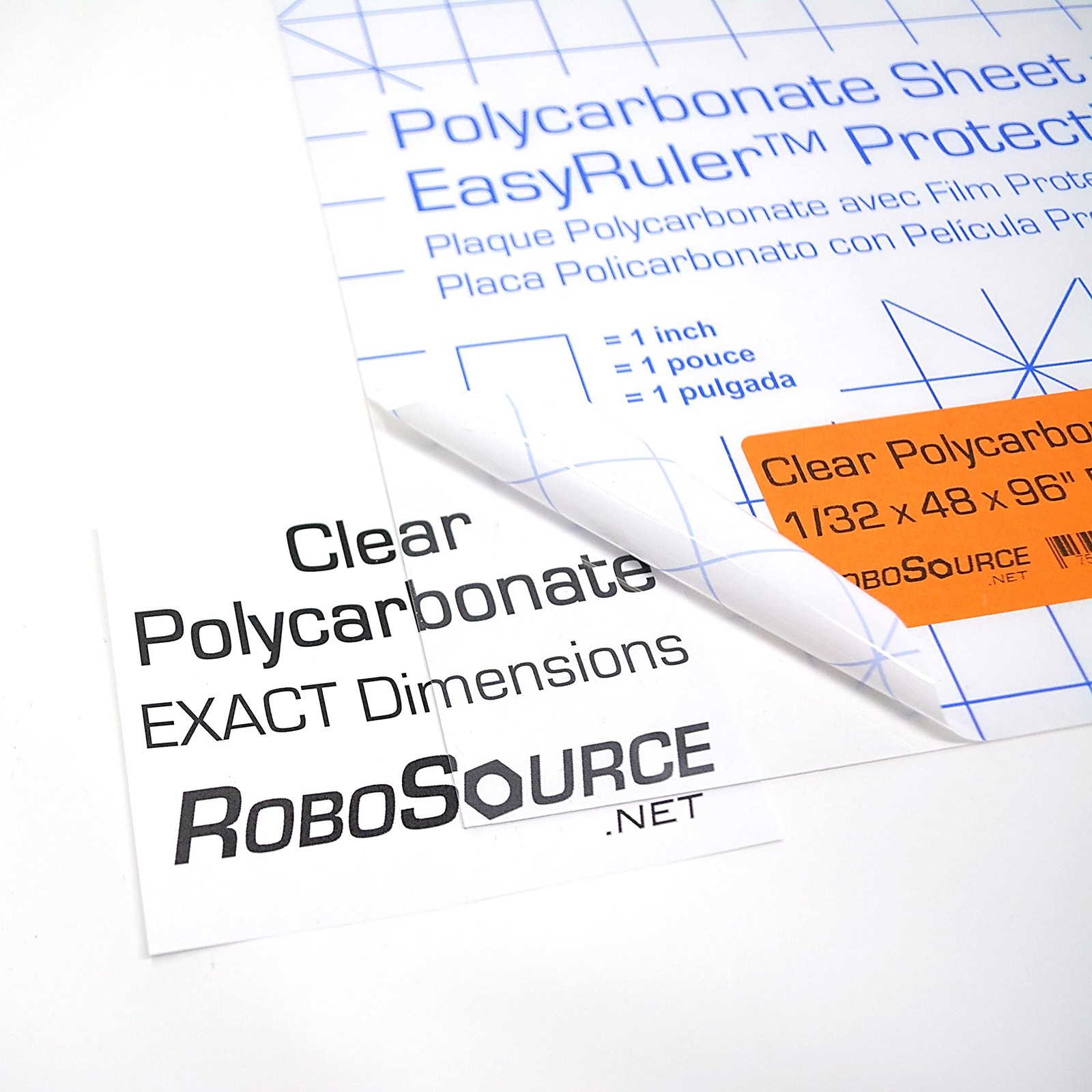 Polycarbonate Clear Plastic Sheet 12″ X 24″ X 12x24x0.03 inches, Transparent