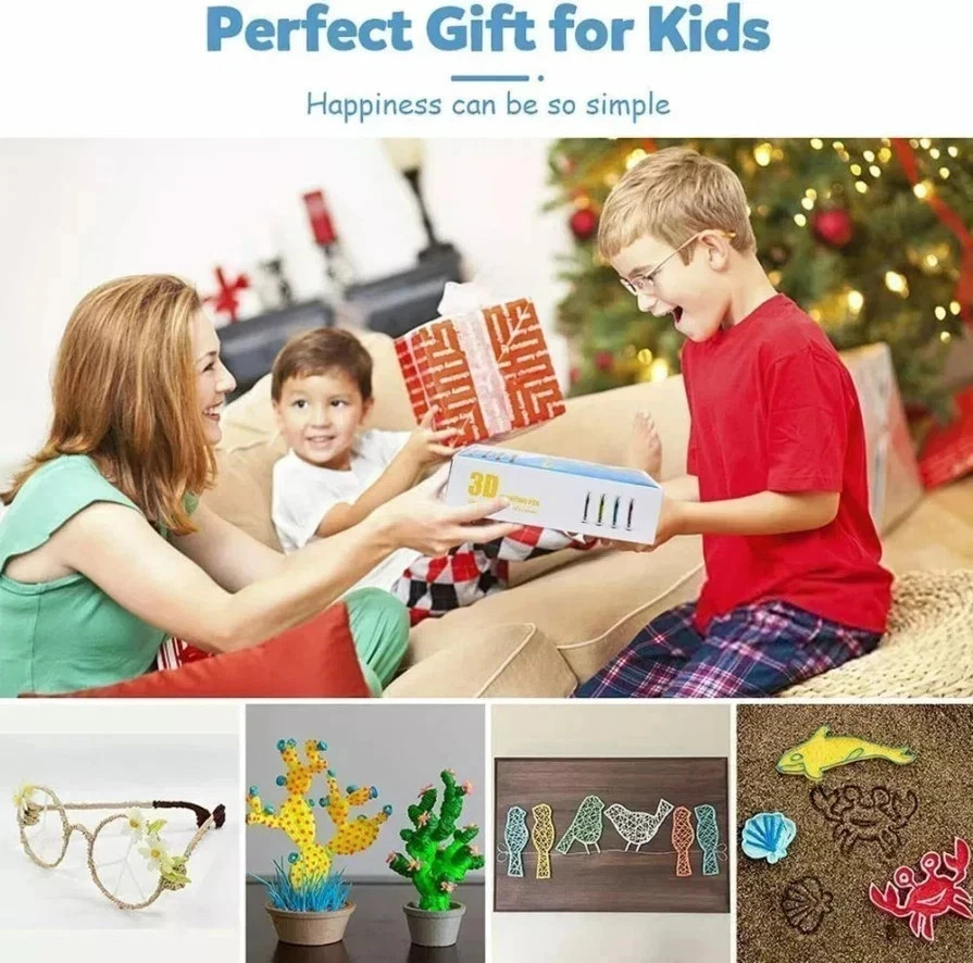 3D Printing Pen 3D Drawing Pen with LED display 12 color Filament Kids gift