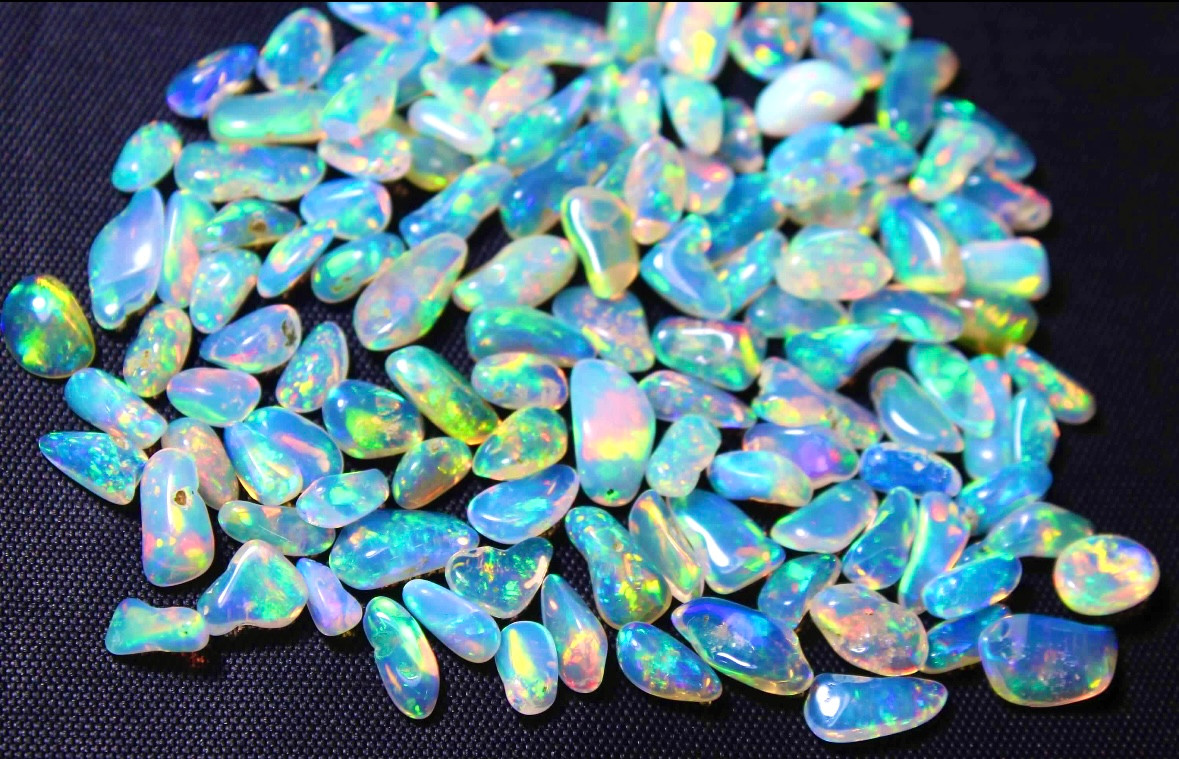 10 Pcs Natural Ethiopian Opal Multi Opal Uncut Bead Opal Polished Rough 9-15mm