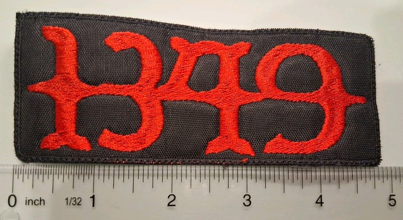 1349 Band Logo Patch Embroidered Sew On