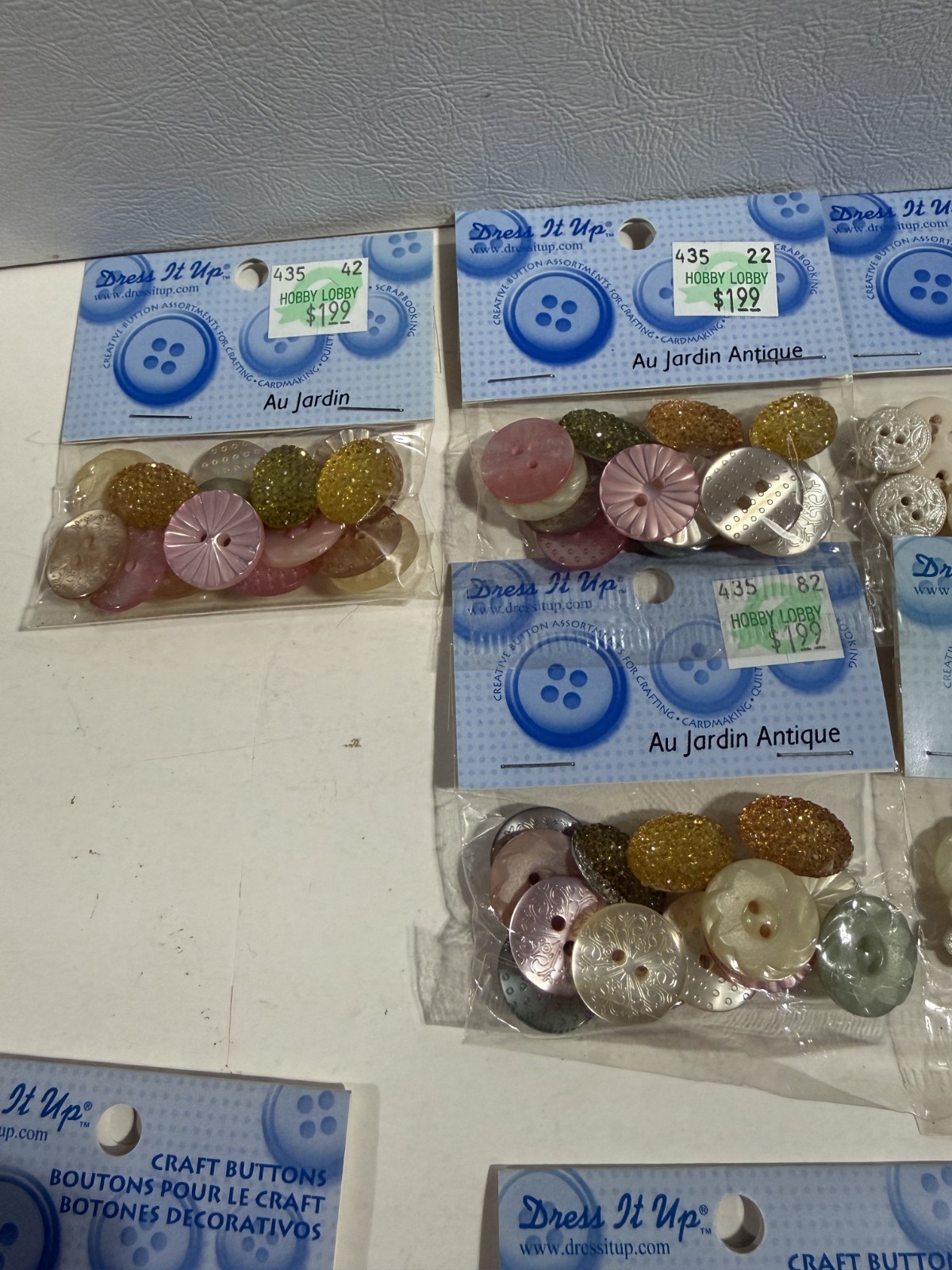 Dress It Up Buttons Lot – 22 Packs Mixed Themes Mermaid, Western, Princess – New