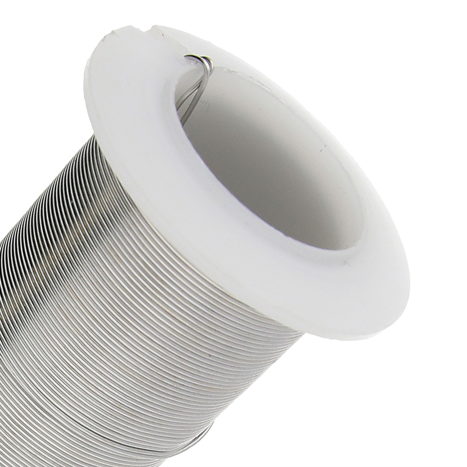 Wire, Beadsmith TarnishResistant Silver 1/2 Hard 24 Gauge Wrapping 30 Yard Spool