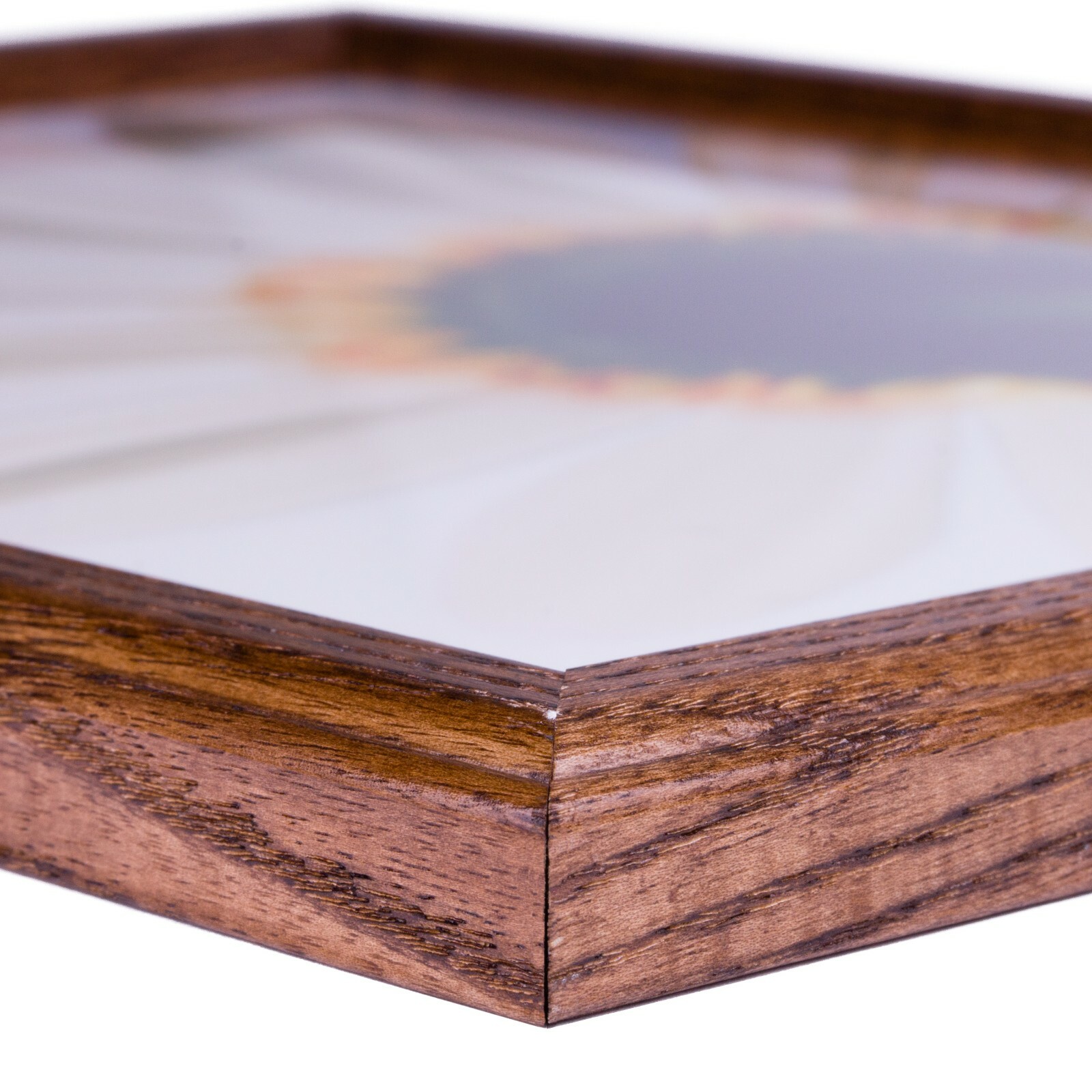 Craig Frames Wiltshire 236, Simple Brown Hardwood Picture Frame With Single Mat