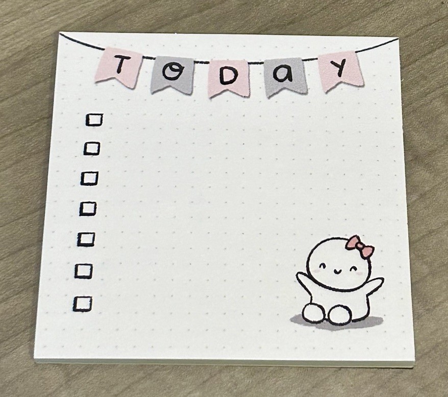 NEW Once More With Love ❤️ “Today” Sticky Notes Notepad OMWL