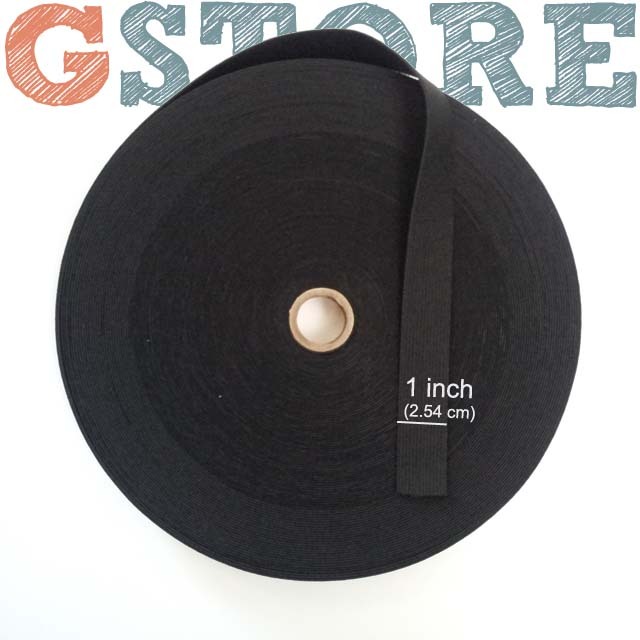 Knit Elastic Band 3/4”1″1 1/4”- 3″ inch Black/White Waistband Trim 5,12,50 y