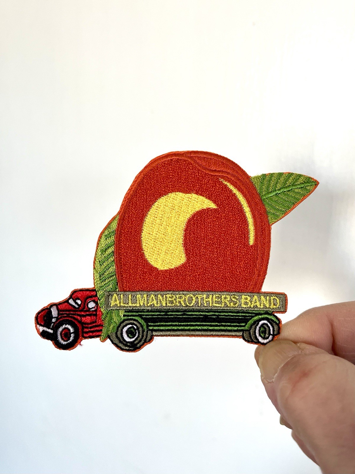 The Allman Brothers Iron On Patch Eat A Peach Truck Embroidered Rock