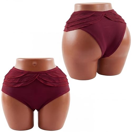 Briwooody Brazilian Curvy Hip BBL Mannequin Half Body African Dark Brown