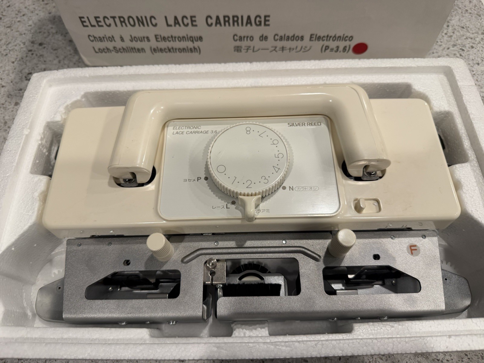 Silver Reed Electronic Lace Carriage 3.6mm FLC3.6 LC830 Knitting