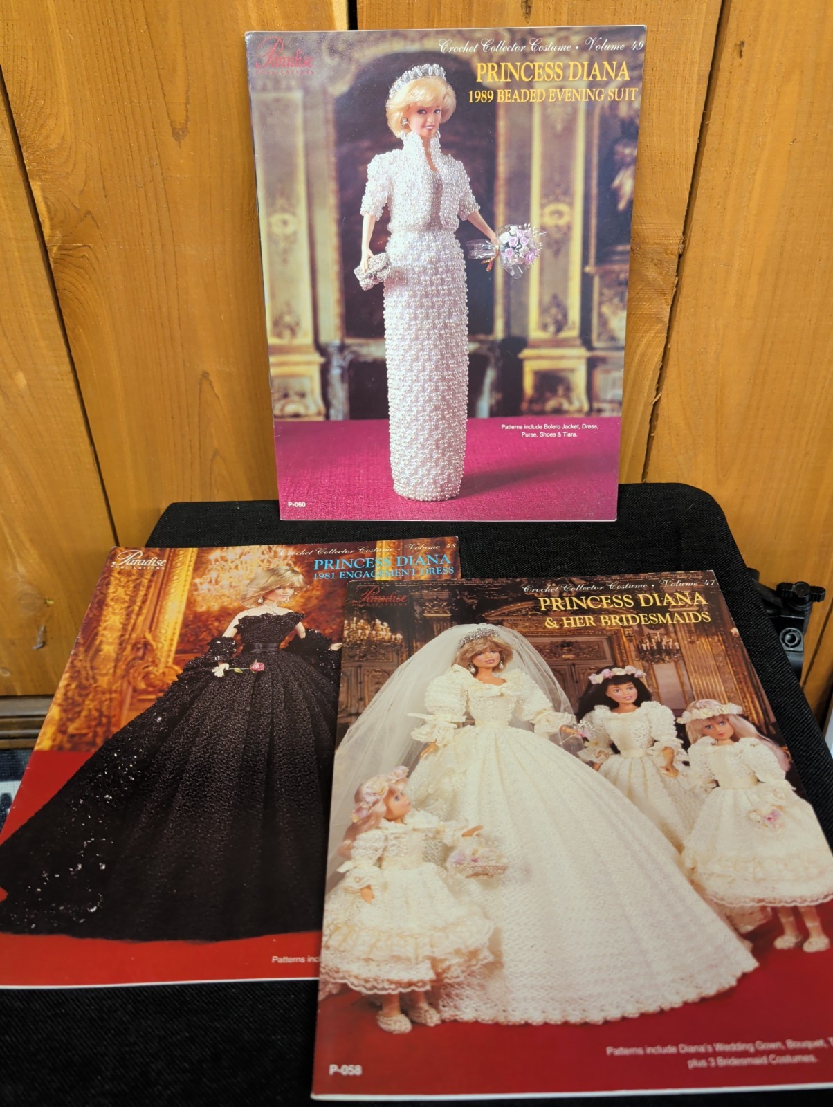 Vintage 1997 Princess Diana Crochet Pattern Lot Vol. 47-49 Paradise Publications