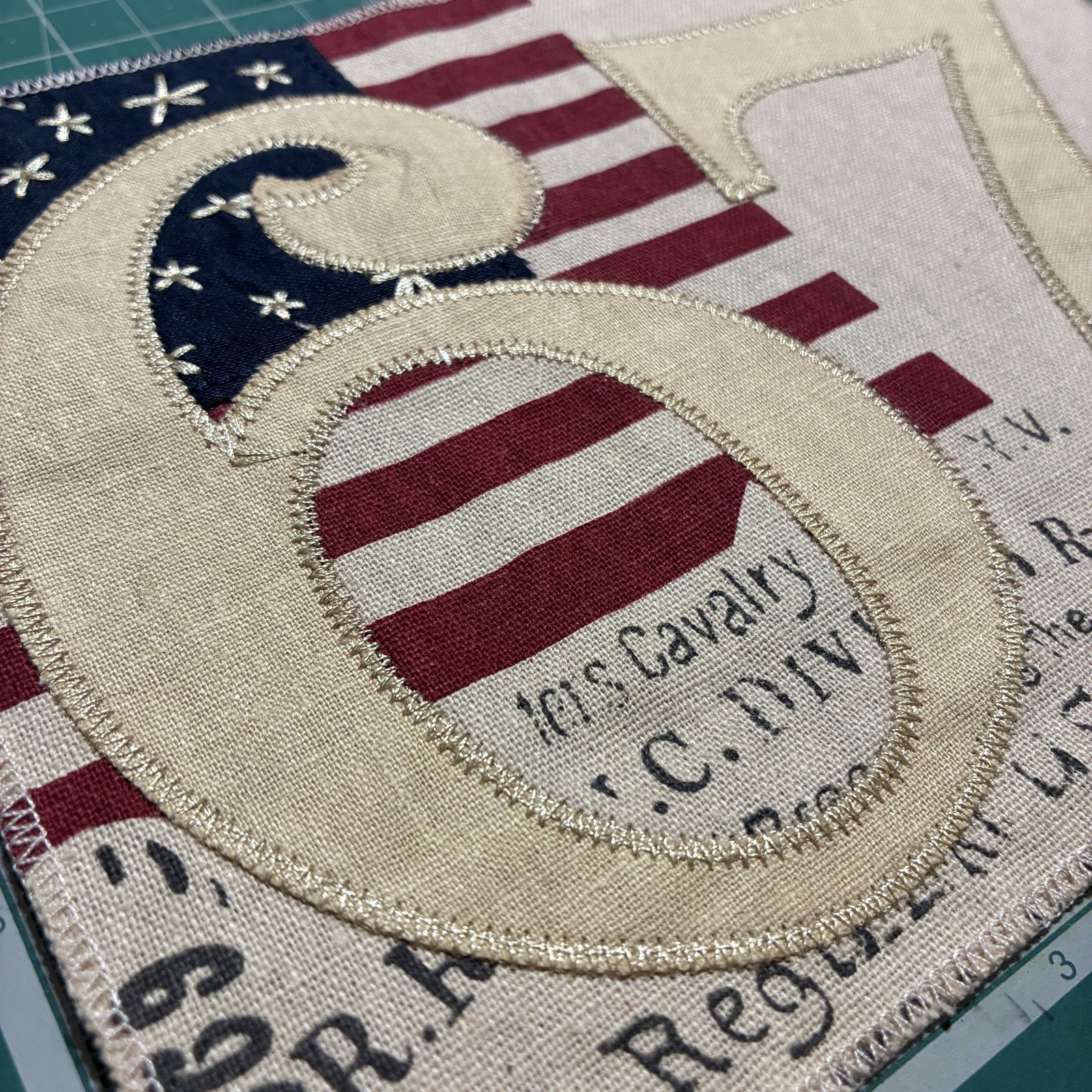 Rare Find! Vintage Ralph Lauren 90’s 1967 American Flag Sew-On Patch
