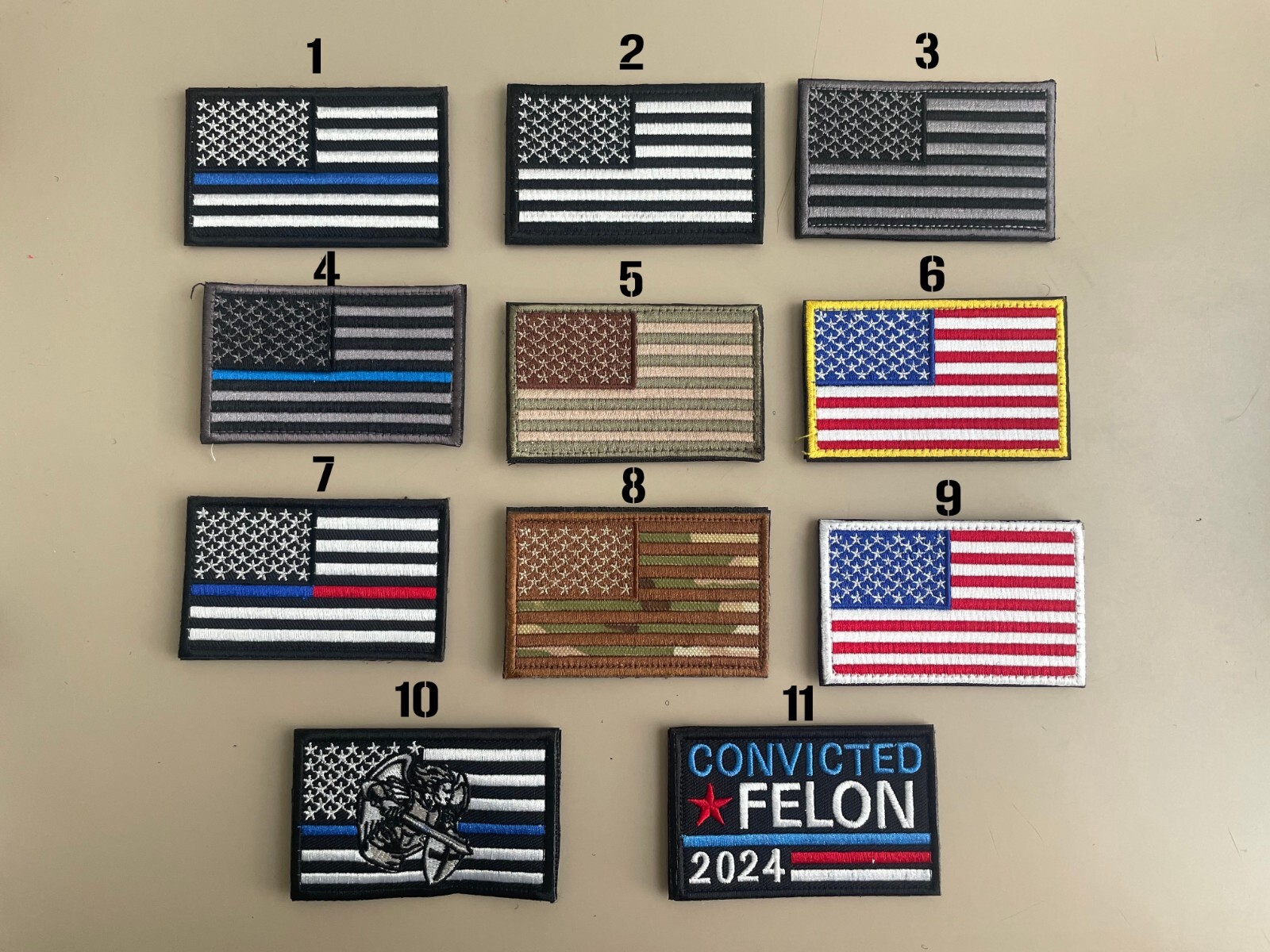 USA American Flag Patches 3″X2″ Hook and Loop Military Tactical American Owned
