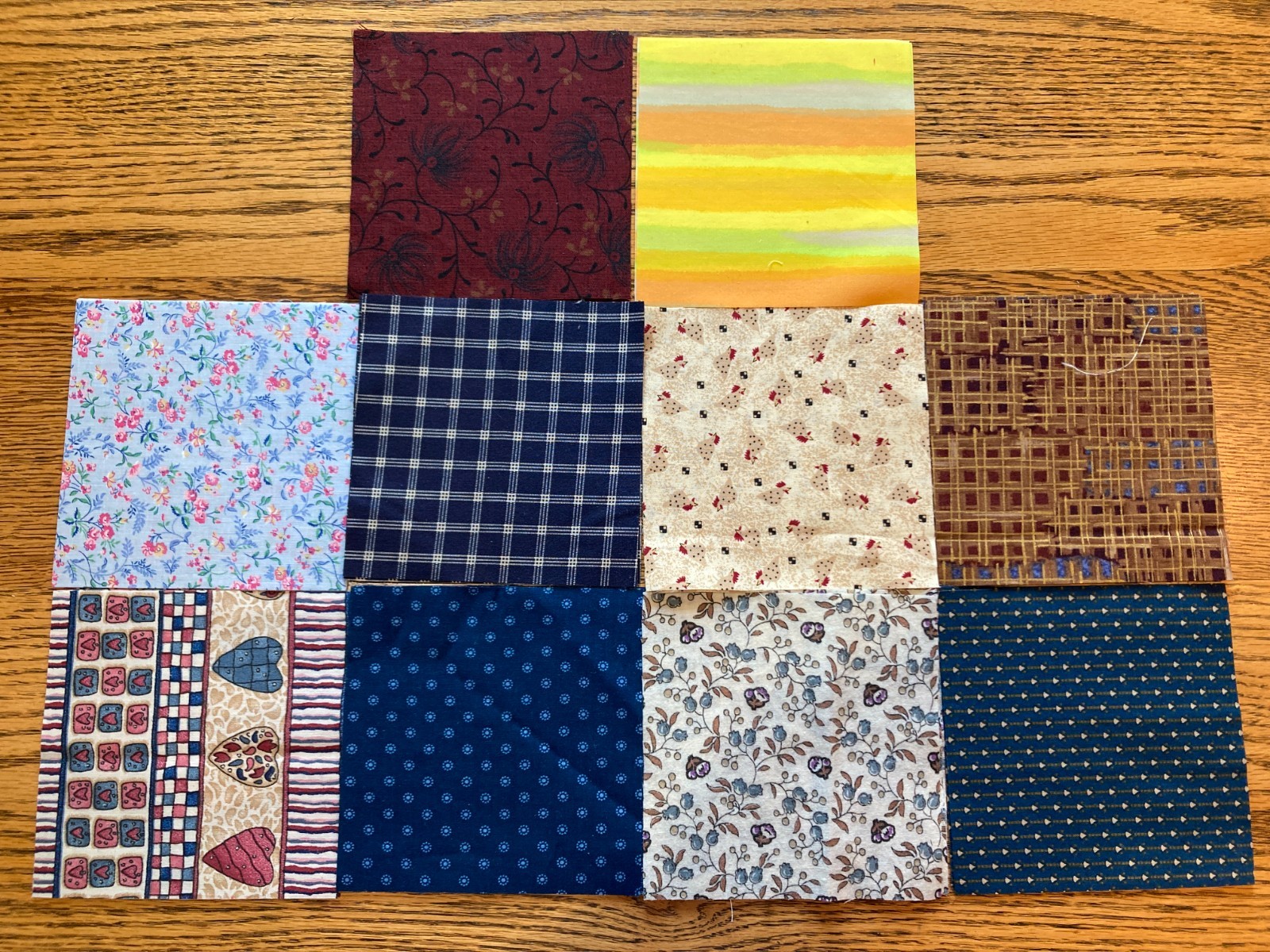Lot 300, 5″ x 5″ Fabric Squares Precut Quilt Blocks 3 of Each All Pictured (2)