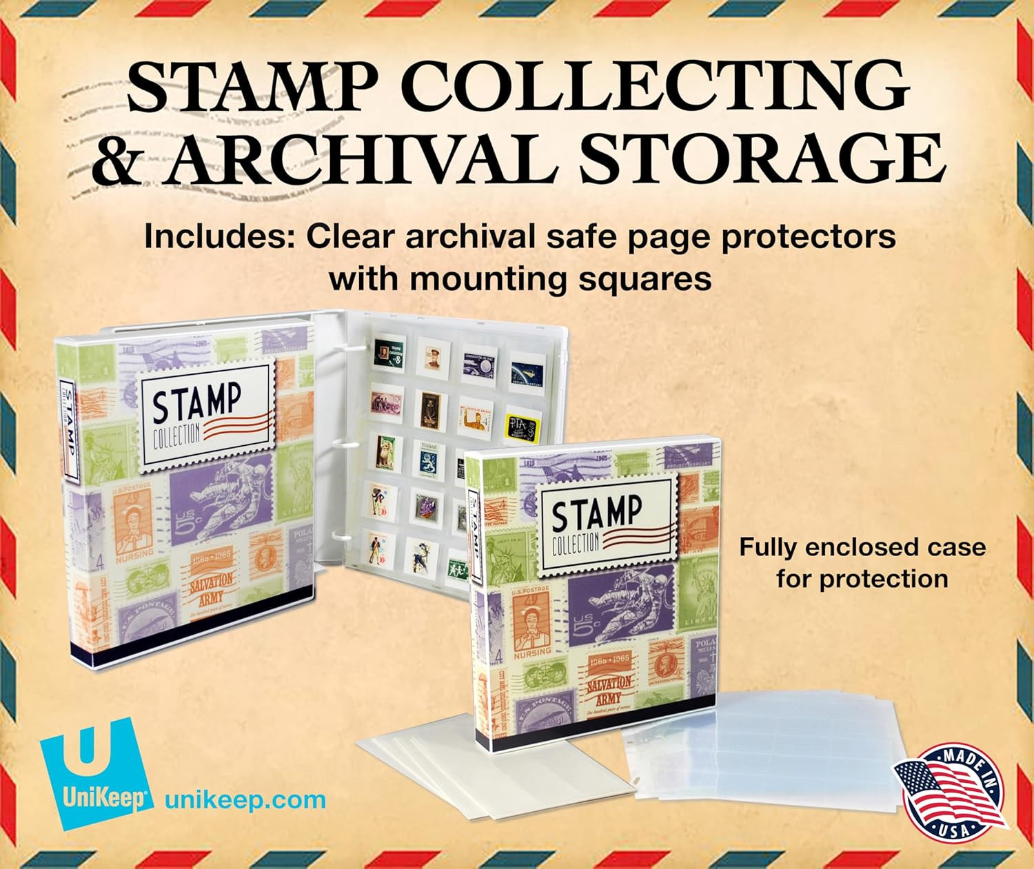 Stamp Collection Binder Kit