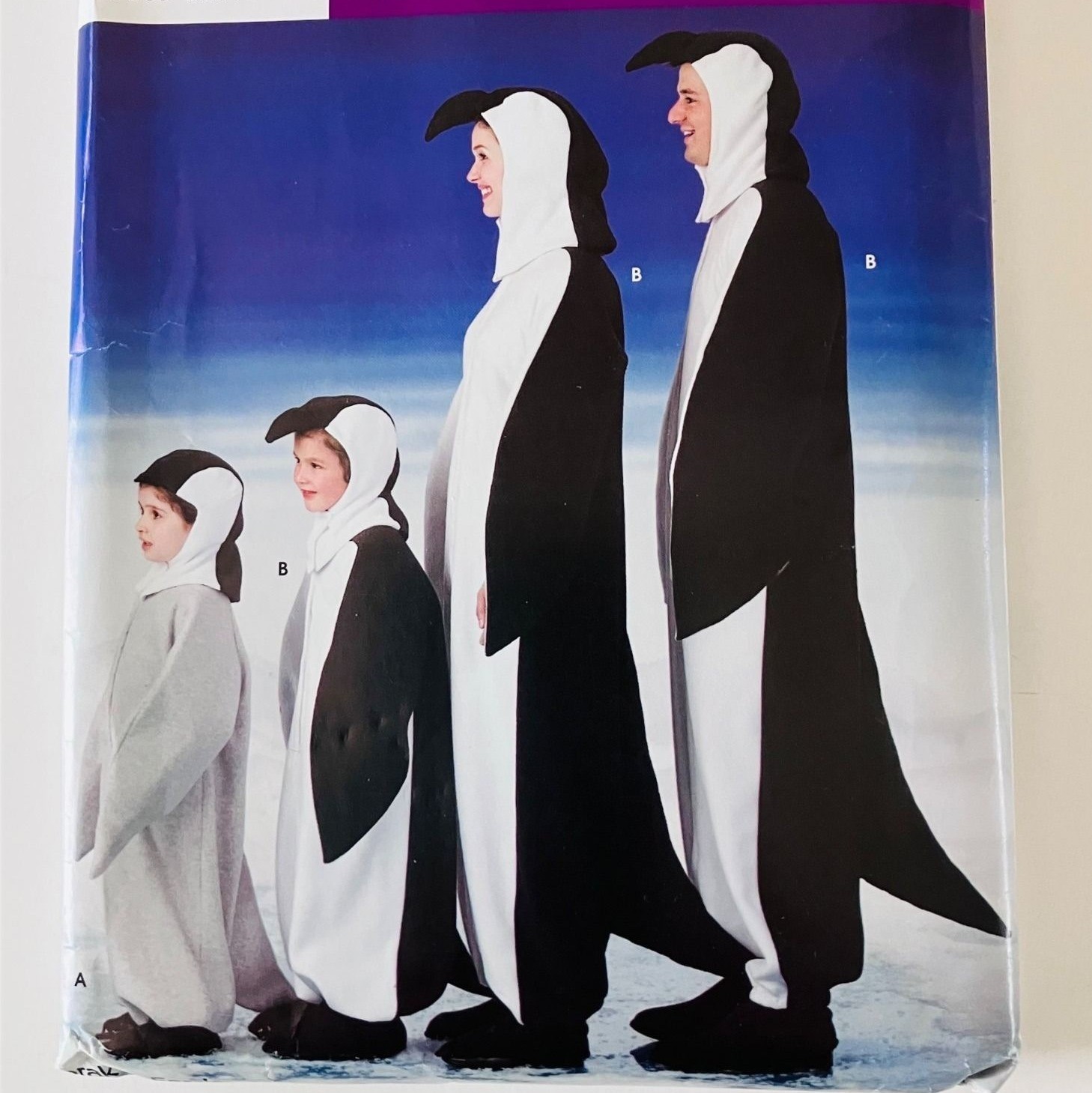 Simplicity 0524 Penguin Costume Pattern for the Whole Family Child Teen Adult FF