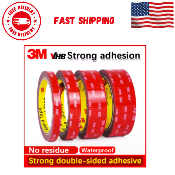 3M VHB Double Sided Tape Heavy Duty Mounting Tape for Car, Home and Office