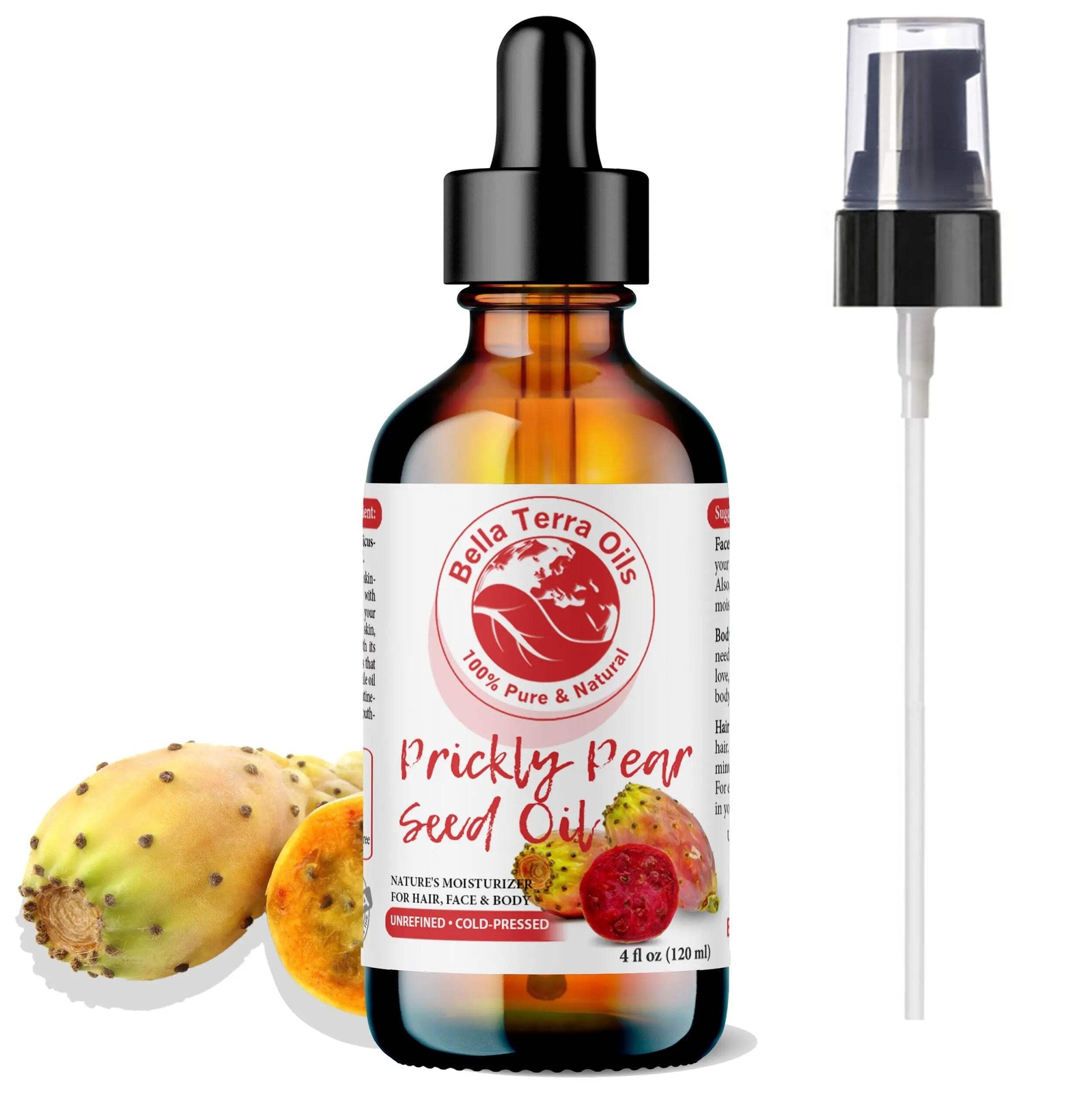 Prickly Pear Seed Oil: Cold-Pressed, Luxurious, Ideal for Skin, Hair Care