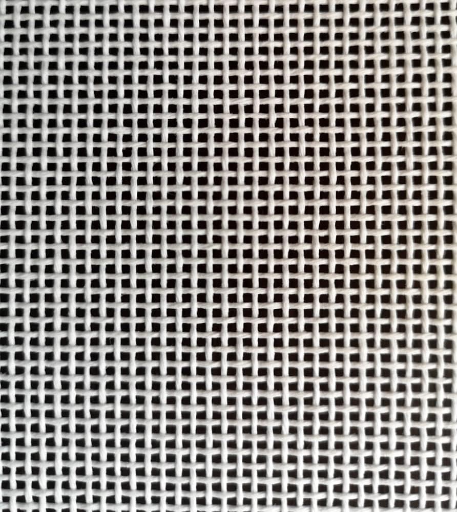 Mono Deluxe Needlepoint Blank Canvas 18 Mesh – 100% Cotton, White Cross Stitc…