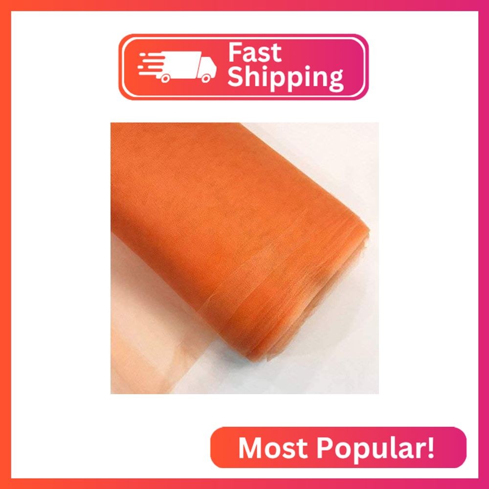 Valentina Textile Inc, 54″ by 40 Yards (120 ft) Fabric Tulle Bolt for Wedding an