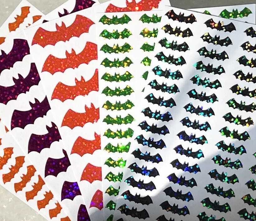 Sparkle Bat Sticker Sheet! – Choose a Size & Color!