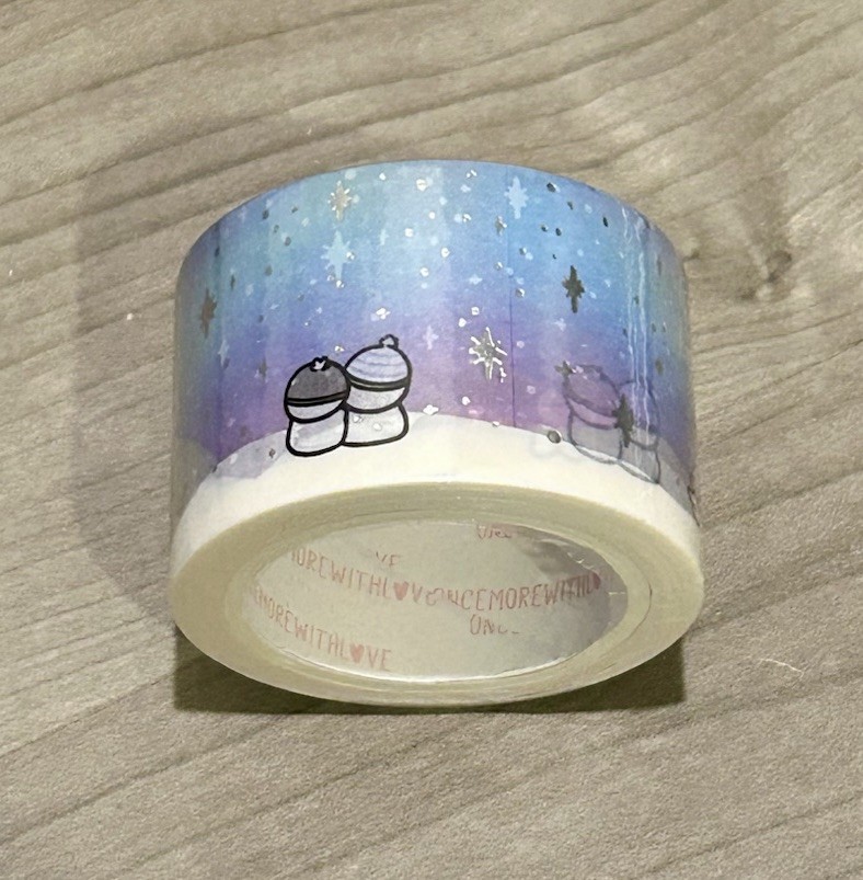 NEW Once More With Love Winter Wonderland washi tape 30 mm roll OMWL