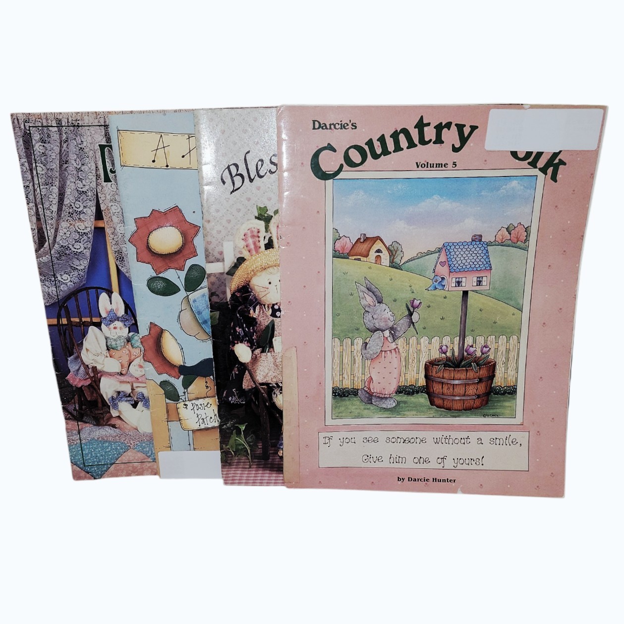 Lot 4 Vintage Bunny Rabbit Decorative Painting Pattern Books Darcie Hunter Provo