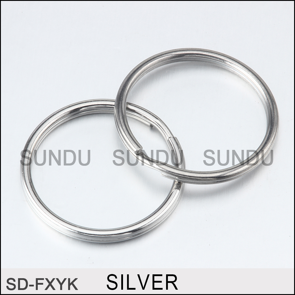 10~50mm Jump Rings Split Key Ring Keychain Split Rings 4 Colors 10-10000PCS X