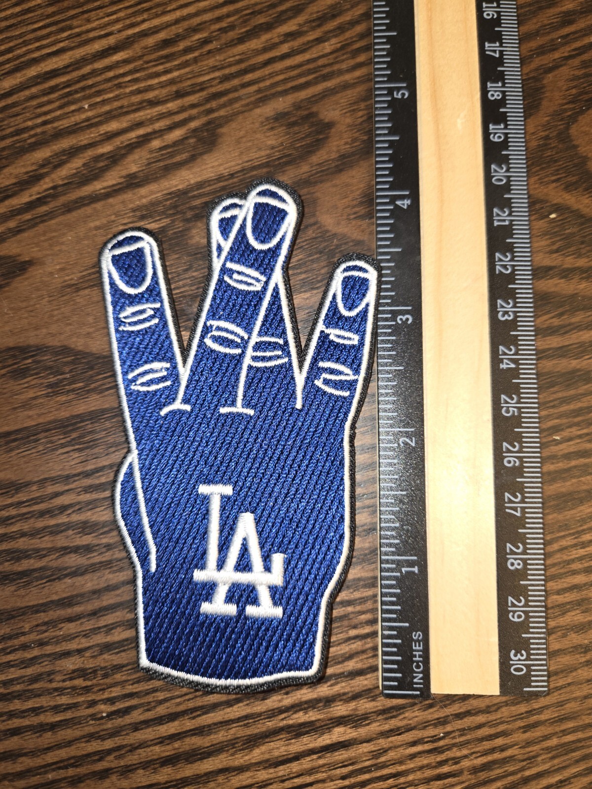 Blue LA Dodgers Patch Los Angeles West Coast W Embroidered Iron On