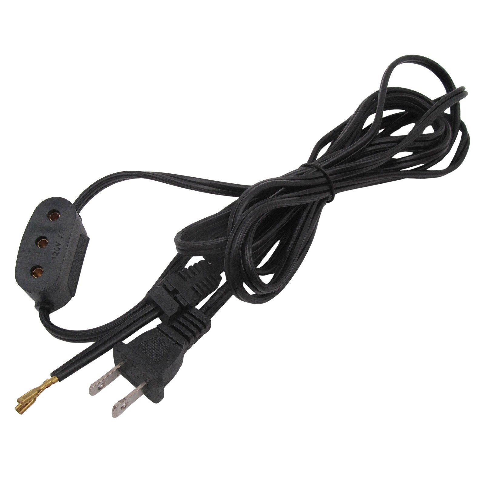 110V Double Lead Power Cord FOR SINGER 201, 221 Featherweight, 222,15-88, 15-90
