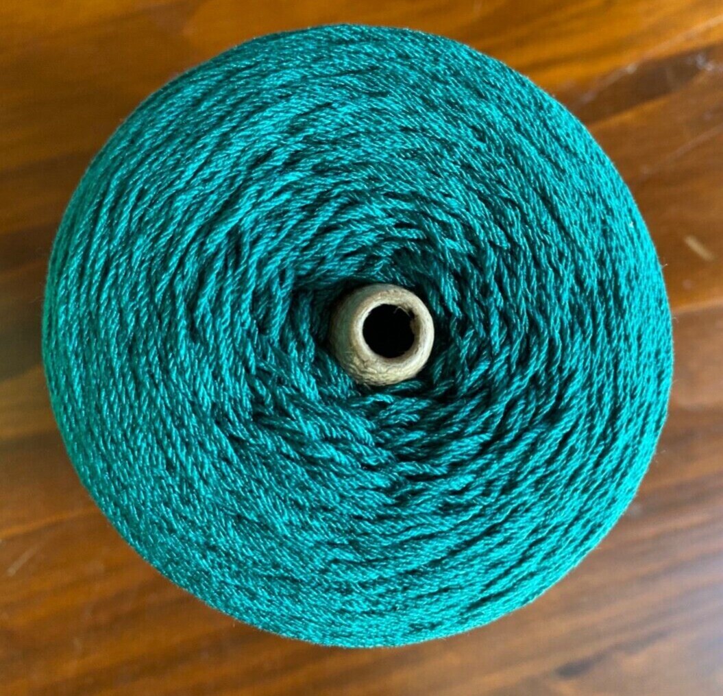 acrylic/Nylon blend, crystal yarn, color jade green: wt. 500 gms