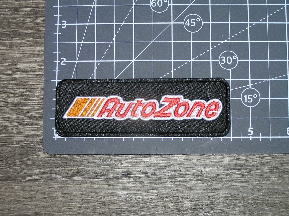 AutoZone Embroidered Iron On Patch 4.5″ x 1.5″