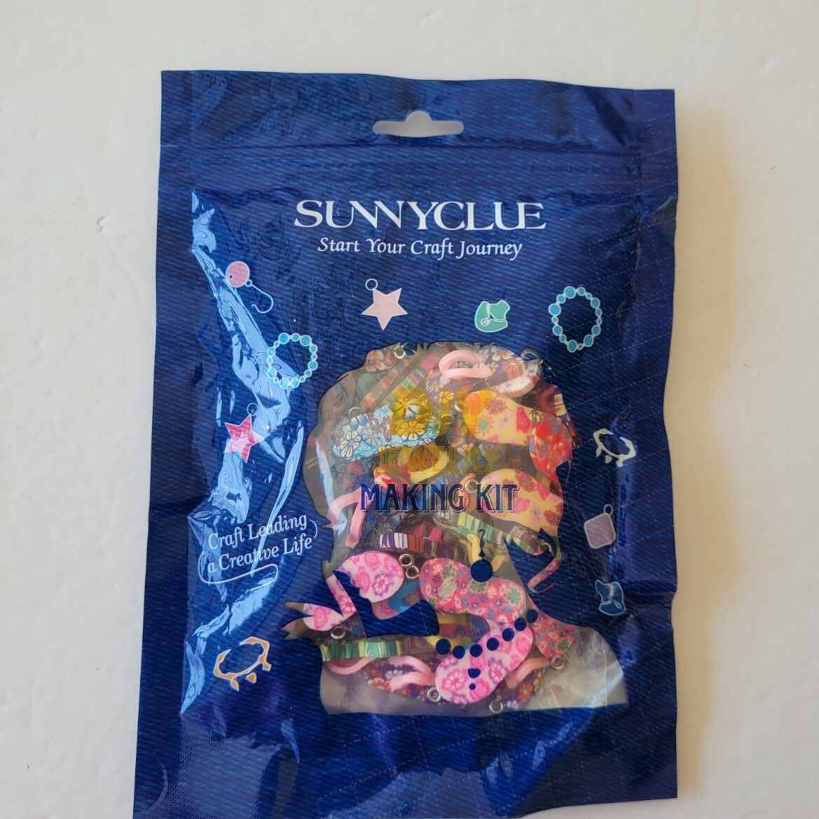 Sunnyclue Flip Flop Clay Charms 50pc Jewelry Making