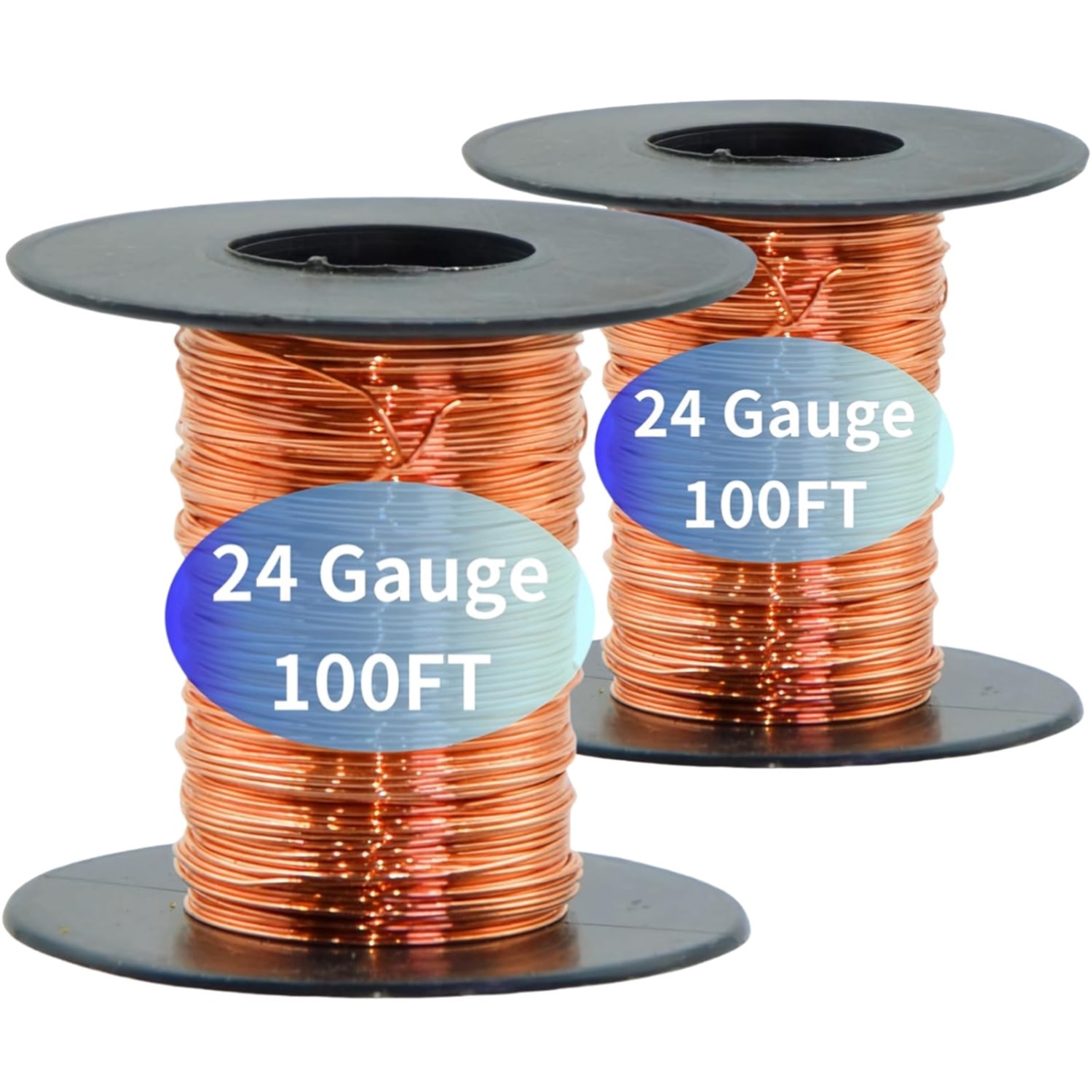 99.9% Pure Copper Wire – 2 Rolls of 200ft 24 Gauge for Jewelry & More
