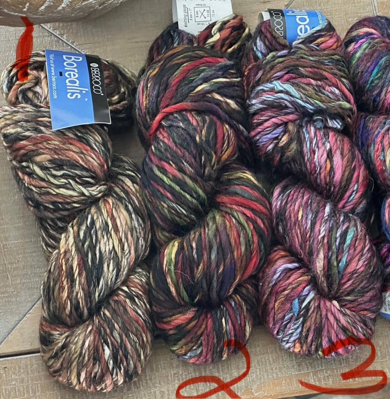 Berroco Borealis Chunky Yarn Acrylic & Wool 108yd 3.5oz Made in Italy Variegated