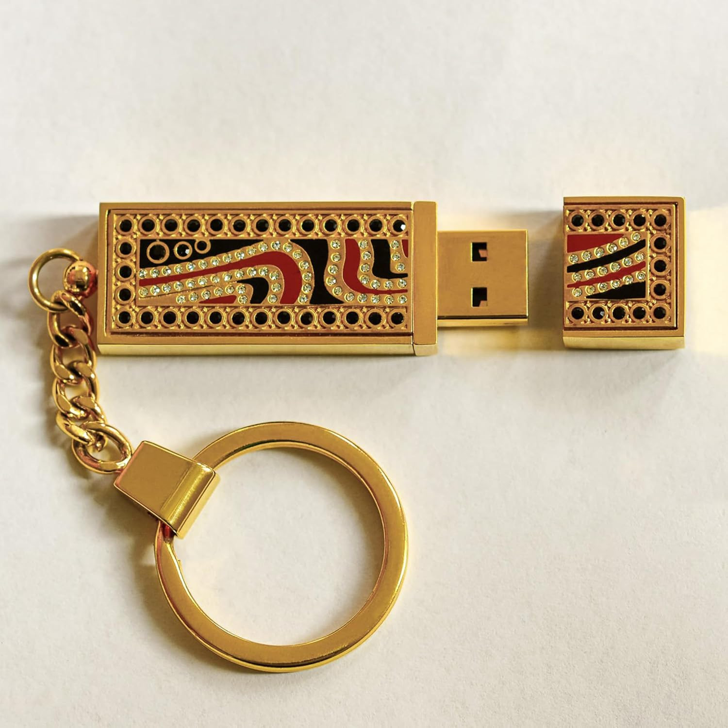 20 PCS Brass Flat Split Key Rings 25Mm (1) Diameter Solid Brass Keyrings for