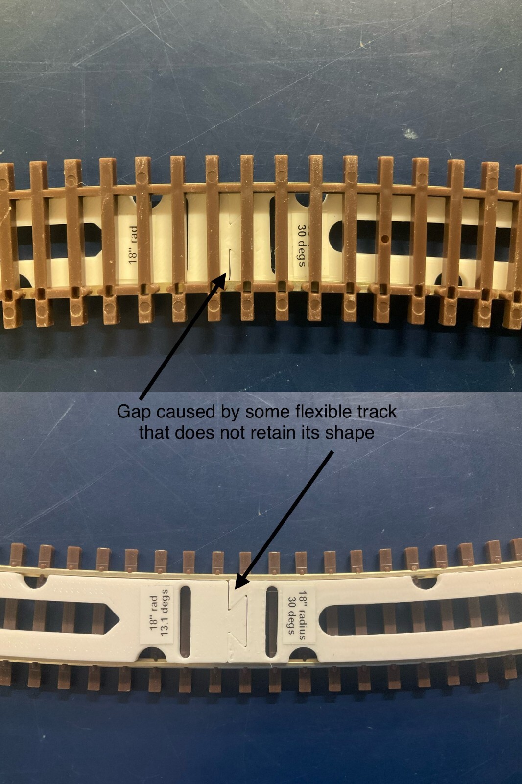 NEW! HO Track Placement Snap Template Sections for Laying HO Scale Track