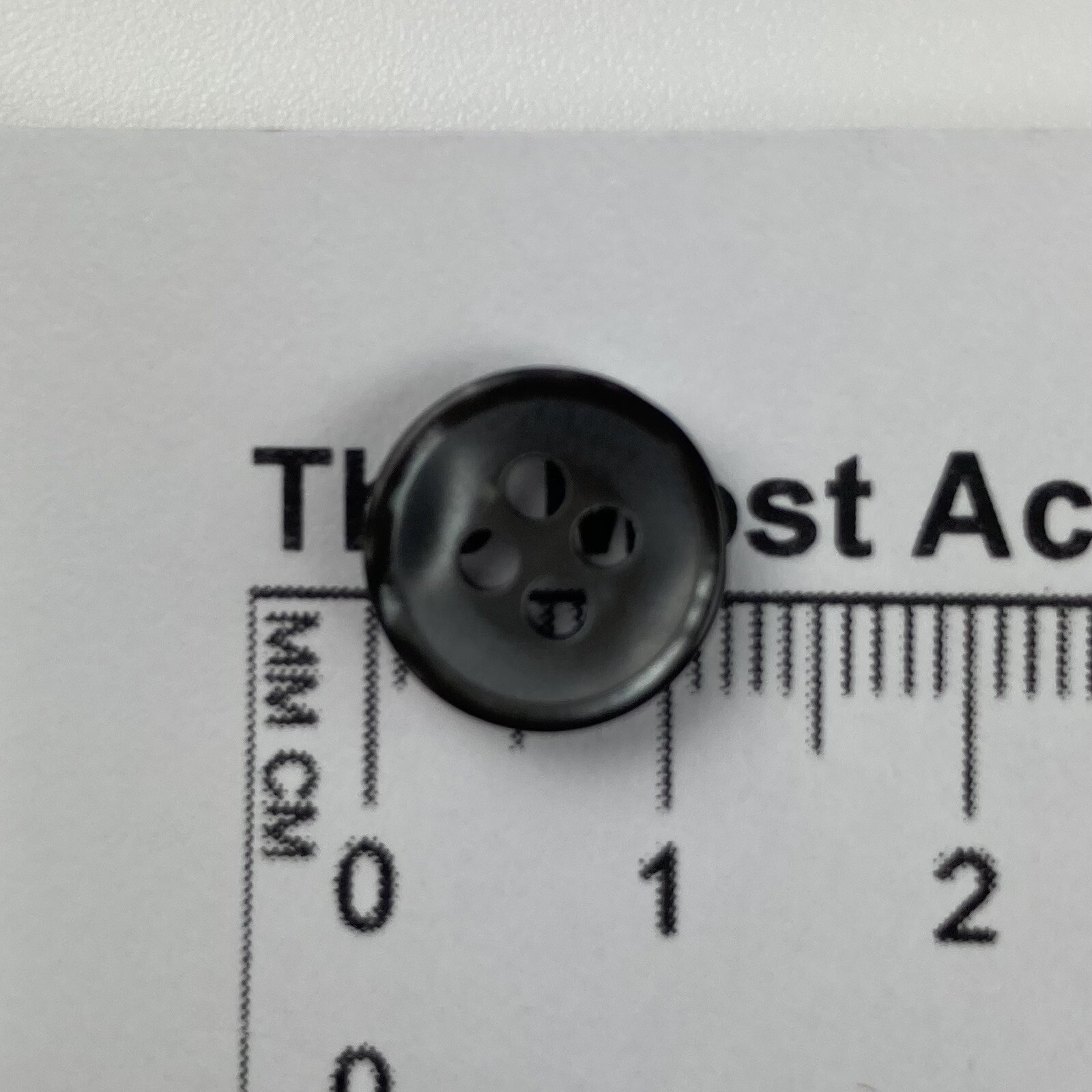 Vintage Smoke Gray 4 Hole Shirt Buttons Size 12mm 1 Gross (144 Pieces)