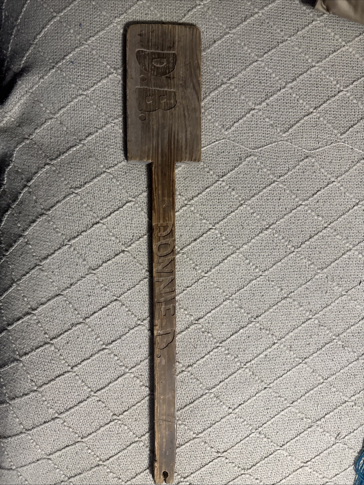 Homemade Cypress Crawfish Paddle