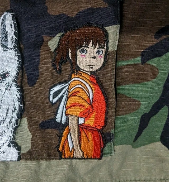 Spirited Away Chihiro Anime Patch Ghibli Miyazaki Embroidered Iron On 4.5×2″