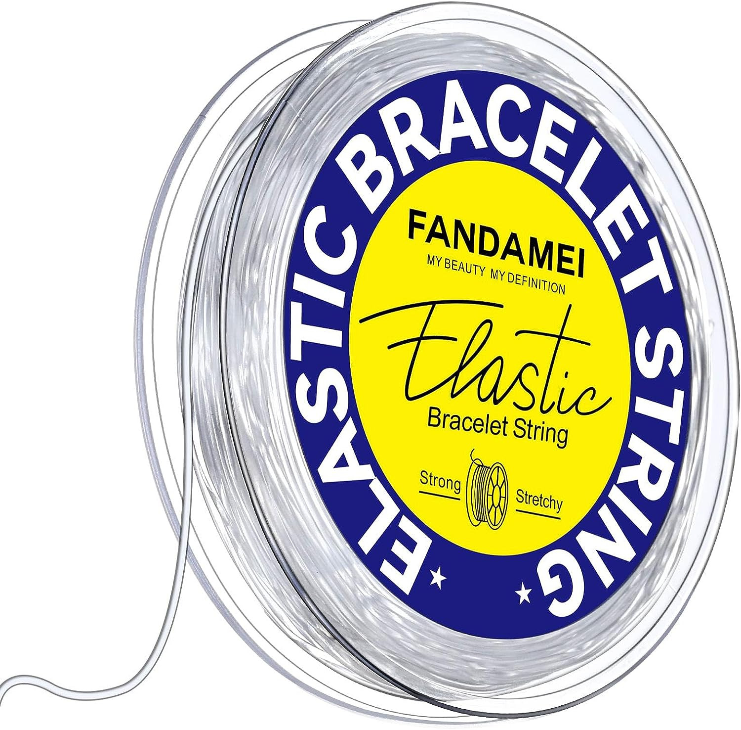 1mm Elastic Bracelet String Cord Crystal Stretch Bead Cord for Bracelets Jewelry