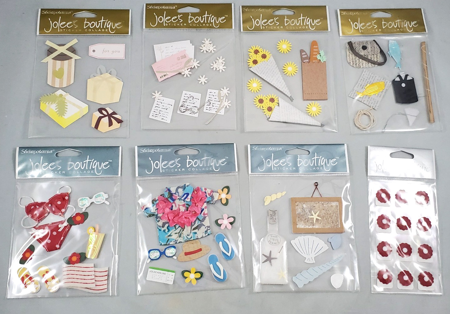 Jolee’s Boutique 7 Sticker Collage 1 Photo Corner Scarpbook Craft Stickopotamus
