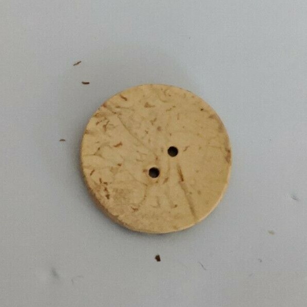 Coconut shell 2 hole button 20mm